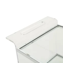 Yves Acrylic Bar Trolley Clear - Christopher Knight Home -Baxton Home Shop GUEST e36ee3a8 35fa 4729 b14b a8598c1d2f60
