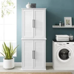 Bartlett Tall Storage Pantry With 2 Stackable Pantries White - Crosley -Baxton Home Shop GUEST e3a4fb0e 6522 4772 9802 a79ad6e0000c