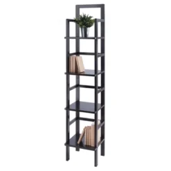 Aiden Narrow Bakers Rack Coffee - Winsome Wood -Baxton Home Shop GUEST e458b0f0 f537 43d5 800d 979303d1fea6
