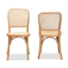 2pc Neah Woven Rattan And Wood Cane Dining Chair Set Brown - Baxton Studio -Baxton Home Shop GUEST e4a682e8 3d43 4c4d b0a3 959d10ed15ff