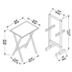 Marlowe Tray Table Set - Linon -Baxton Home Shop GUEST e4c6060e f129 4412 8b33 0d1152f79d40