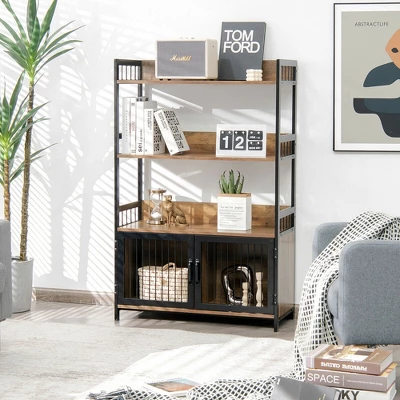 Costway 3-Tier Baker's Rack Industrial Kitchen Microwave Oven Stand W/Storage Cabinet 5 Costway 3-Tier Baker's Rack Industrial Kitchen Microwave Oven Stand W/Storage Cabinet - Image 3