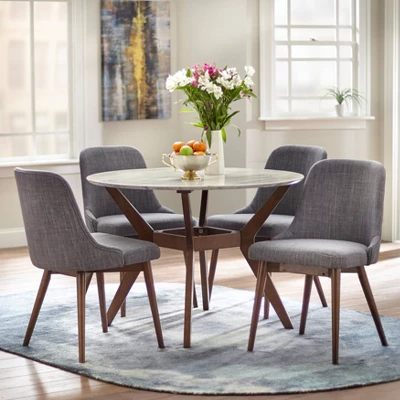 Set Of 2 Saville Dining Chairs Gray - Buylateral 5 Set Of 2 Saville Dining Chairs Gray - Buylateral - Image 3