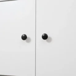 HOMCOM 71" Kitchen Buffet With Hutch, Pantry Storage Cabinet With Shelves, Open Microwave Countertop For Dining Room, Living Room, White -Baxton Home Shop GUEST e53b17cc c665 4044 8590 92868801de3c