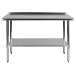 Emma And Oliver Stainless Steel 18 Gauge Prep And Work Table With Backsplash And Shelf, NSF -Baxton Home Shop GUEST e577decc ab03 46b1 843e d24f9a19e66e