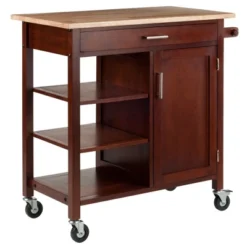 Marissa Kitchen Cart Walnut - Winsome -Baxton Home Shop GUEST e5ac7ab5 90d0 4a33 a1f5 dc123f3c58ad
