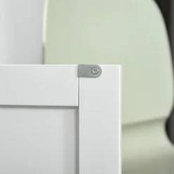 HOMCOM 48" Modern Kitchen Island Cart On Wheels With Storage Drawers, Rolling Utility Cart With Adjustable Shelves, Cabinets And Towel Rack -Baxton Home Shop GUEST e5e811b8 fe82 4e2e bc34 4579dfb148ef