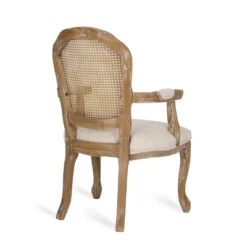 2pk Mina French Country Wood And Cane Upholstered Dining Chairs - Christopher Knight Home -Baxton Home Shop GUEST e629cf81 8de4 4016 9f57 0a98894cac34