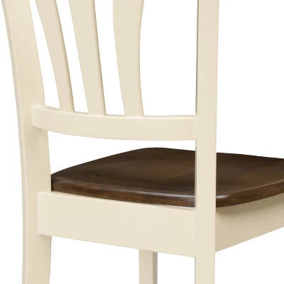 Set Of 2 Dining Chairs Cream - CorLiving 7 Set Of 2 Dining Chairs Cream - CorLiving - Image 5
