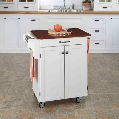 Cuisine Kitchen Carts And Islands White Base - Home Styles 5 Cuisine Kitchen Carts And Islands White Base - Home Styles - Image 3
