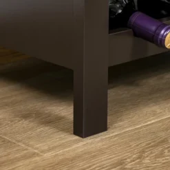 HOMCOM Modern Wine Rack, Storage Cabinet With 16-Bottle Wine Holder And Drawer For Living Room Or Home Bar, Dark Brown -Baxton Home Shop GUEST e69c3644 95be 4d40 a47f 7379c646277e