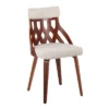 Set Of 2 York Dining Chairs Cream/Walnut - Lumisource 1 Set Of 2 York Dining Chairs Cream/Walnut - Lumisource -Baxton Home Shop GUEST e798cbb5 365e 4e29 8c08 ae067ff97b3c