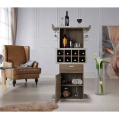 Bluford Mini Bar Chestnut Brown - MiBasics -Baxton Home Shop GUEST e7e39387 7cc8 42a9 a65b c0466a6e98e6