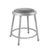 2pk Heavy Duty Vinyl Padded Steel Barstool Gray - Hampden Furnishings
