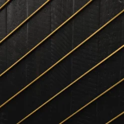 Monaco Rectangular Sideboard Black Wood/Antiqued Brass - Armen Living -Baxton Home Shop GUEST e8edcbbb 65b7 4c0c 9c60 f9e497f41e09