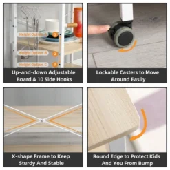 Somdot Baker's Rack Kitchen Utility Storage Microwave Stand