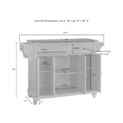 Cambridge Natural Wood Top Kitchen Island White - Crosley -Baxton Home Shop GUEST e92f9451 5e18 45ef 8bd7 afa8ac8f615f