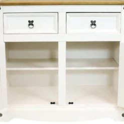 Sunnydaze Decor Sunnydaze Kitchen Sideboard Cabinet With 2 Drawers And 2 Doors - Solid Pine Construction -Baxton Home Shop GUEST eaae7c2b 3802 41b2 911b aa354b8e8355