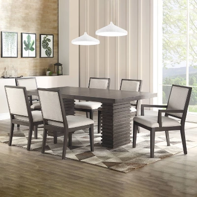 18" Set Of 2 Mila Armchairs Washed Gray - Steve Silver 4 18" Set Of 2 Mila Armchairs Washed Gray - Steve Silver - Image 2