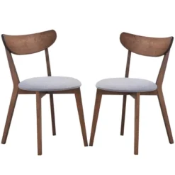 Set Of 2 Dining Chair Upholstered Curved Back Side Chair With Solid Wooden Legs 19 Set Of 2 Dining Chair Upholstered Curved Back Side Chair With Solid Wooden Legs -Baxton Home Shop GUEST eb69ea45 1e87 4b1c b3b6 38b0f9ffd321