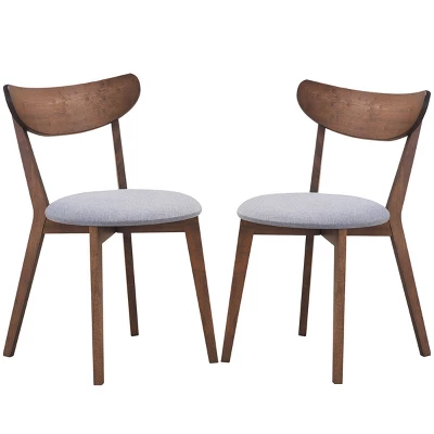 Set Of 2 Dining Chair Upholstered Curved Back Side Chair With Solid Wooden Legs 11 Set Of 2 Dining Chair Upholstered Curved Back Side Chair With Solid Wooden Legs - Image 9