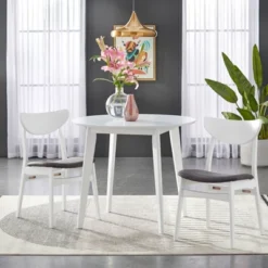 Set Of 2 Tania Dining Chairs White - Buylateral -Baxton Home Shop GUEST ebd608e5 cae5 4a05 8576 4c1f4e5e8828