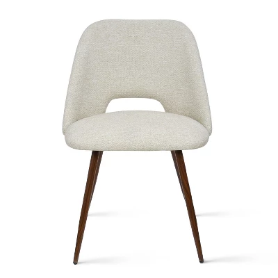 Set Of 4 Edwin Upholstered Side Chair Walnut Legs -The Pop Maison 4 Set Of 4 Edwin Upholstered Side Chair Walnut Legs -The Pop Maison - Image 2