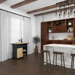 Industrial Rolling Cart Black - Olivia & May -Baxton Home Shop GUEST ec5f933b 7745 4ca7 83ab bbdb14d6a71f