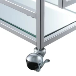 Town Square Bar Cart Clear Glass/Mirror/Chrome - Breighton Home 8 Town Square Bar Cart Clear Glass/Mirror/Chrome - Breighton Home -Baxton Home Shop GUEST ec70cc6a cc5b 458c 8edf e4912a45540b