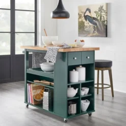 Boston Kitchen Cart - Angelo:HOME -Baxton Home Shop GUEST ec718adb e09a 4e83 80a4 7ccc3d7374ce