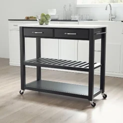 Granite Top Kitchen Prep Cart - Crosley -Baxton Home Shop GUEST ee26f357 8dc2 4d1f 9527 5f552e7d5d55