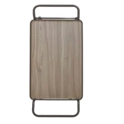 Keene Bronze Finish And Wood Double Cross Bar Cart Bronze/Walnut - Inspire Q -Baxton Home Shop GUEST ee79b501 c7ef 41e1 8528 9655f18855bd