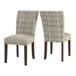 Set Of 2 Reeves Print Parsons Dining Side Chairs Damask - Inspire Q -Baxton Home Shop GUEST eec71918 5d08 481c bcc0 e167146cc164