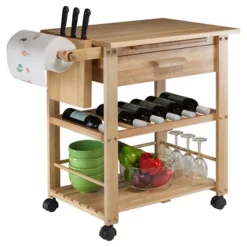Finland Kitchen Cart Wood/Natural - Winsome 10 Finland Kitchen Cart Wood/Natural - Winsome -Baxton Home Shop GUEST ef4bc7ca d28a 4e50 87ac ea7fd21bcc84