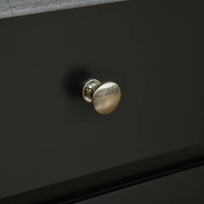 HOMCOM Farmhouse Mobile Kitchen Island Utility Cart On Wheels With Barn Door Style Cabinets, Drawers 6 HOMCOM Farmhouse Mobile Kitchen Island Utility Cart On Wheels With Barn Door Style Cabinets, Drawers - Image 4