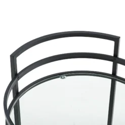 Bailey Round Bar Cart Matte Black - Crosley -Baxton Home Shop GUEST f0b3b41a 4297 46e9 b3ca f910cd74d27c