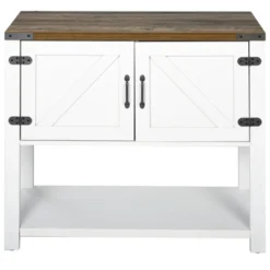 HOMCOM 2-Door Free Standing Sideboard Console Table With Bottom Shelf, Entryway -Baxton Home Shop GUEST f10c0b8e d840 44a0 87ac c0507ac93fb7