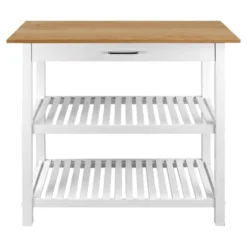 Kitchen Island With Two Shelves - Flora Home -Baxton Home Shop GUEST f13f7f82 a24d 490c bf14 5a21f77a9bfa