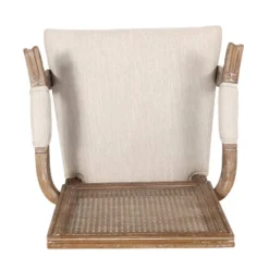 Set Of 2 Maria French Country Wood And Cane Upholstered Dining Chairs - Christopher Knight Home -Baxton Home Shop GUEST f2281338 2dae 4260 ae89 d0ceb7abf8ca 1