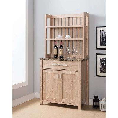 Governors 1 Drawer Baker's Rack Weathered Sand - HOMES: Inside + Out 3 Governors 1 Drawer Baker's Rack Weathered Sand - HOMES: Inside + Out