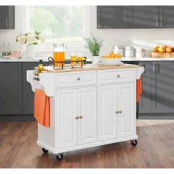 Georgia Kitchen Cart - Buylateral -Baxton Home Shop GUEST f34f958f 7e24 44a5 a758 1acdde04d27e