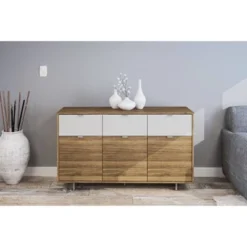 Montana Sideboard Walnut And White - Polifurniture -Baxton Home Shop GUEST f36d67c4 f5a2 4edb 8267 4f5345d51321