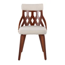 Set Of 2 York Dining Chairs Cream/Walnut - Lumisource 15 Set Of 2 York Dining Chairs Cream/Walnut - Lumisource -Baxton Home Shop GUEST f50f570c 19fe 420e 9a59 286f8a261a3c