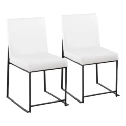 Set Of 2 High Back Fuji Dining Chairs -Baxton Home Shop GUEST f5129b5f 3ef2 459f a81a 0eb62961989b