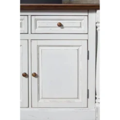 Monarch Kitchen Island And Two Stools Antique White - Home Styles -Baxton Home Shop GUEST f55d5dfb acb8 4743 b559 a5af54d0f43f