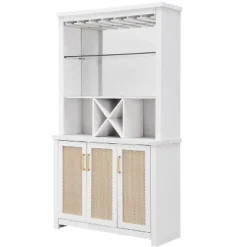 Home Source Home Bar Shelf White/Gold Mesh -Baxton Home Shop GUEST f698ef8c 83a7 408c b56f 955e6c40af48