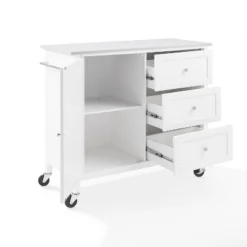 Soren Stone Top Kitchen Island/Cart White - Crosley -Baxton Home Shop GUEST f705fad5 80c4 4ceb 943e f656c00e36e7