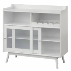 Dublin Bar Cabinet With Sliding Glass Doors White - Buylateral -Baxton Home Shop GUEST f77ab7d0 958e 45bc b797 cf35ea10b3f4