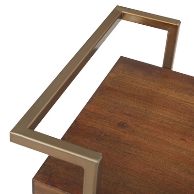 Maxwell Bar Cart Gold - Finch 3 Maxwell Bar Cart Gold - Finch