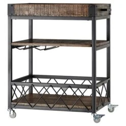 Ronay Bar Cart - Inspire Q -Baxton Home Shop GUEST f81f814a c7cb 4fcc b0a8 637ebc6bea49